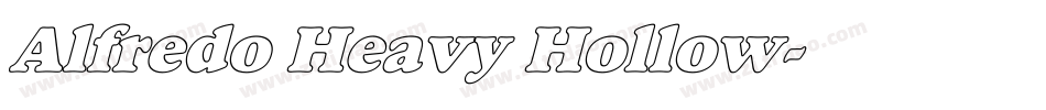 Alfredo Heavy Hollow字体转换